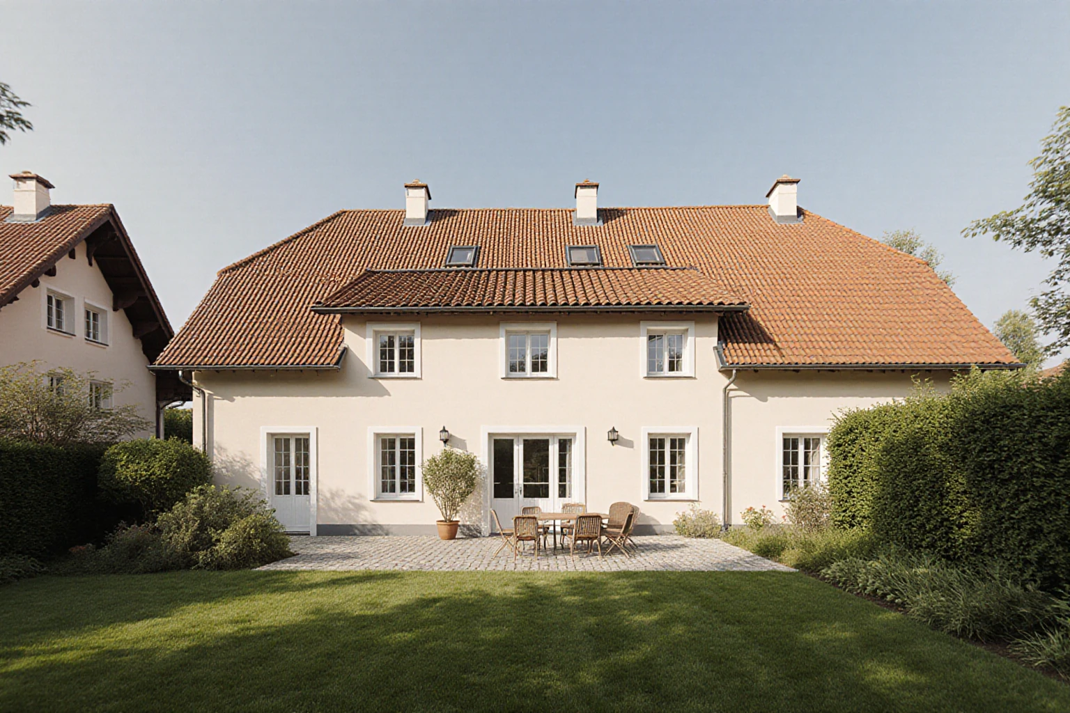 Helles österreichisches Wohnhaus mit Garten